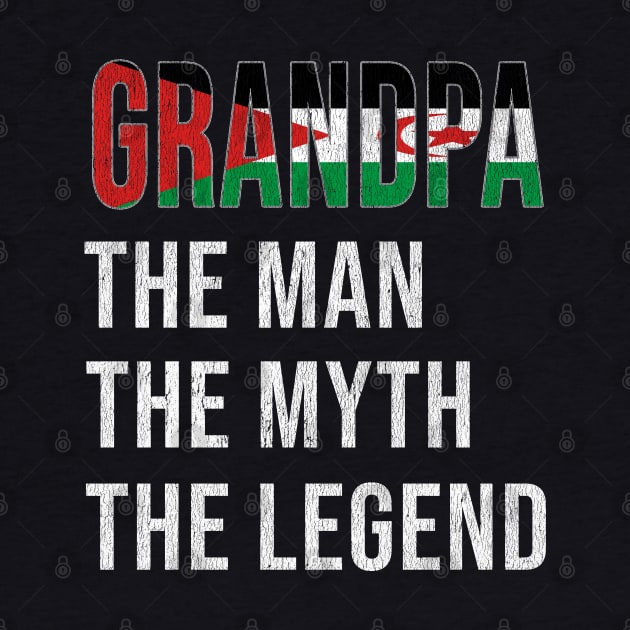 Grand Father Western Saharan Grandpa The Man The Myth The Legend - Gift for Western Saharan Dad With Roots From  Western Sahara by Country Flags